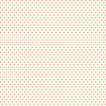 Words of Wisdom 60707-CREAM RED Dots by Marcus Fabrics