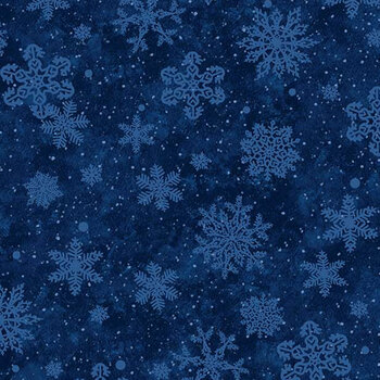 BonEful FABRIC FQ Cotton Quilt White Red Blue Xmas Calico VTG Reindeer Snowflake 