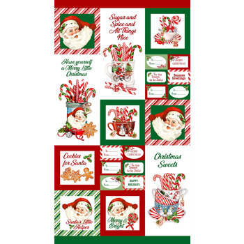 Peppermint Candy DP24620-10 Panel by Northcott Fabrics