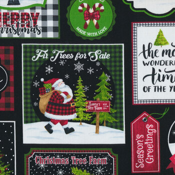 Santa's Tree Farm 24732-99 by Northcott Fabrics