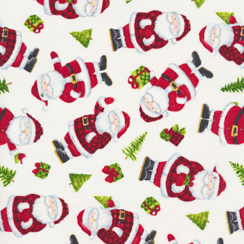 Santa's Tree Farm 24733-10 by Northcott Fabrics