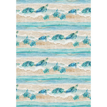 Turtle Bay DP24716-64 Border Stripe by Northcott Fabrics
