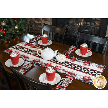  Pinwheel Stripe Table Runner Kit - Time for Hot Cocoa
