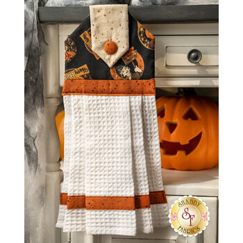  Hanging Towel Kit - Retro Halloween - Black