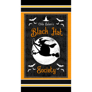 Olde Salem's Black Hat Society 324PG-39 Multi Panel by Henry Glass Fabrics