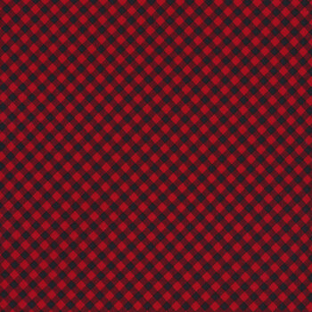 Timber Gnomies Tree Farm 304-89 Red by Henry Glass Fabrics
