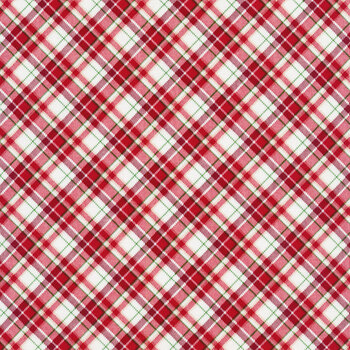 Timber Gnomies Tree Farm 311-8 Red/White by Henry Glass Fabrics