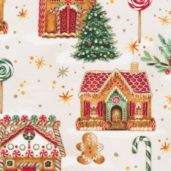 Holiday Sweets U4995-445G Spearmint Gold by Hoffman Fabrics | Shabby ...