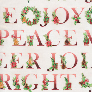 Holiday Sweets U4991-33G Cream Gold by Hoffman Fabrics