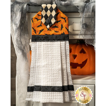 Hanging Towel Kit - Black Cat Capers - Orange
