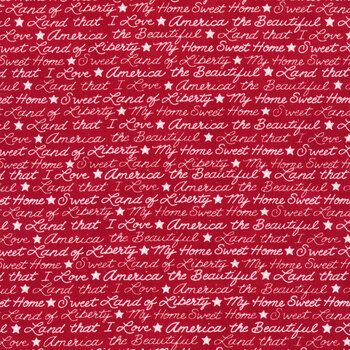All American 56025-13 Red by Deb Strain for Moda Fabrics