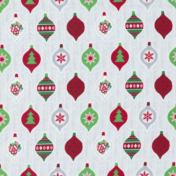 Candy Cane Lane 24127-11 Snow Ornaments by Moda Fabrics