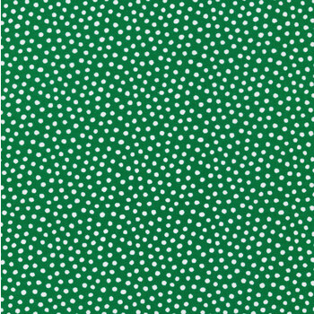 Candy Cane Lane 24122-17 Evergreen Blizzard Dot by Moda Fabrics