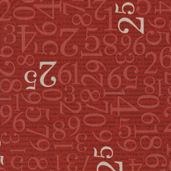 Countdown to Christmas 2842-88 Red by Henry Glass Fabrics