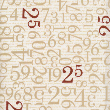 Countdown to Christmas 2842-33 Cream by Henry Glass Fabrics