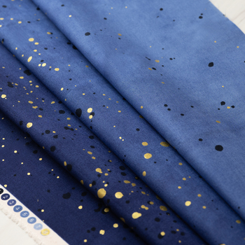 Ombre Galaxy Metallic 10873-408M Blueberry by Moda Fabrics
