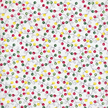 Merry Town 6362-6 White by Sharla Fults for Studio E Fabrics