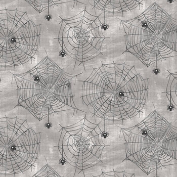 Boo Y'all 19562-GRY Grey by 3 Wishes Fabric