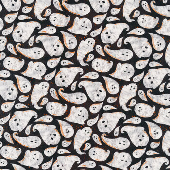 Boo Y'all 19563-BLK Black by 3 Wishes Fabric
