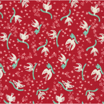 Cheer & Merriment 45532-13 Cranberry by Moda Fabrics