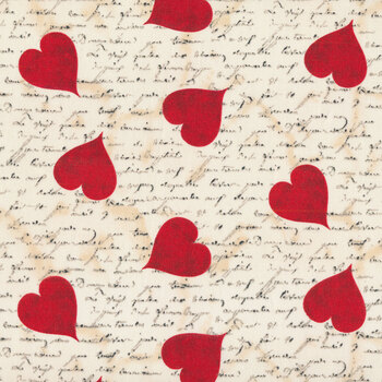 Hugs, Kisses & Special Wishes 19559-BGE Beige by 3 Wishes Fabric