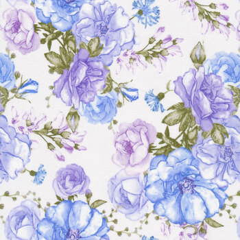 Judy's Bloom 13550-50 Blue by Benartex