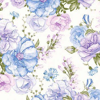 Judy's Bloom 13550-50 Blue by Benartex