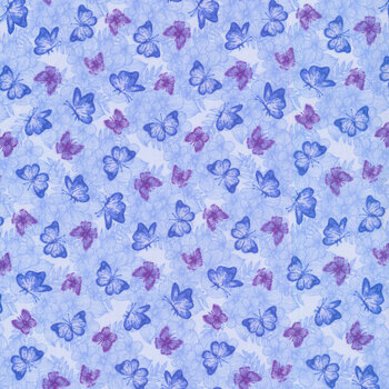 Judy's Bloom 13553-50 Blue by Benartex