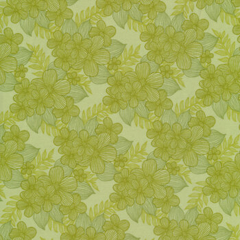 Judy's Bloom 13555-40 Green by Benartex