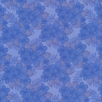 Judy's Bloom 13555-50 Blue by Benartex
