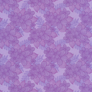 Judy's Bloom 13555-60 Purple by Benartex