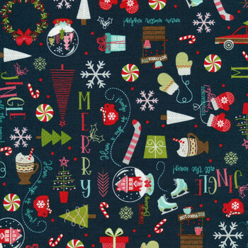 Cup of Cheer 10202-N Navy by Maywood Studio