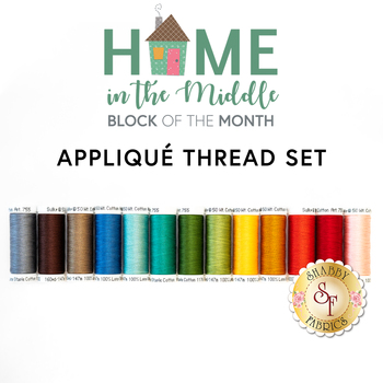 Home in the Middle BOM - 13pc Appliqué Thread Set