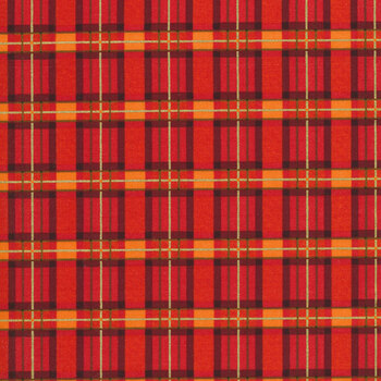 Autumn Leaves CM1293-Red by Timeless Treasures Fabrics