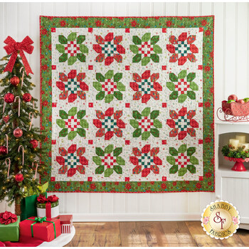  Christmas Wreaths Quilt Kit - Snowed In