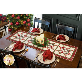  Sawtooth 16-Patch Table Runner Kit - Christmas at Buttermilk Acres