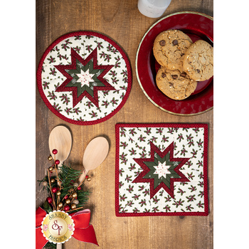  Folded Star Hot Pad Kit - Round OR Square - Christmas at Buttermilk Acres