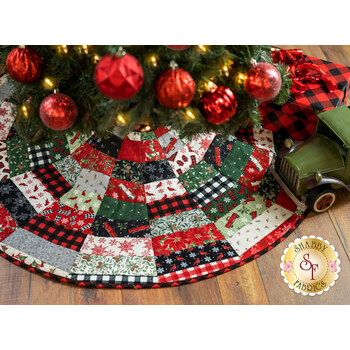  Quilt As You Go Tree Skirt - Home Sweet Holidays
