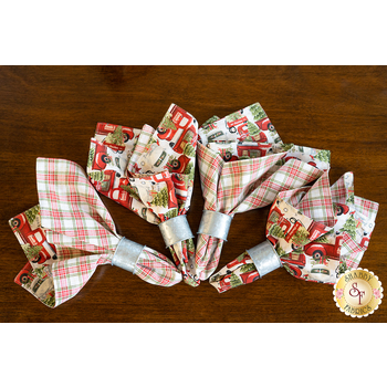 Cloth Napkins Kit - Home for the Holidays - Makes 4
