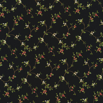 Holiday Foliage R210220D-BLACK by Marcus Fabrics REM