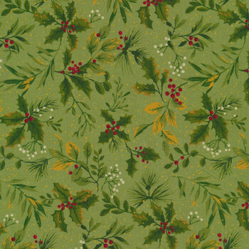 Holiday Foliage R210218-GREEN by Marcus Fabrics REM