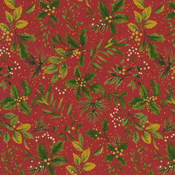 Holiday Foliage R210218-RED by Marcus Fabrics