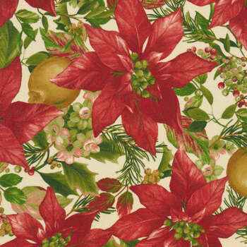 Holiday Foliage R210217-CREAM by Marcus Fabrics