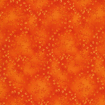 Folio Basics 7755-36 Orange Vines by Henry Glass Fabrics