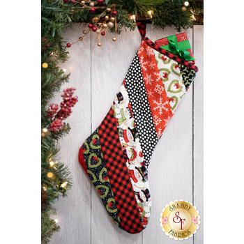  Quilt As You Go Holiday Stocking - Snow Place Like Home Flannel