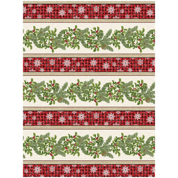 Joy of the Season 13092-07 Stripe Cream Multi by Benartex