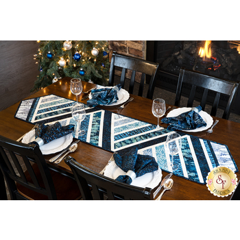  Greased Lightning Table Runner Kit - Artisan Batiks - Magical Winter
