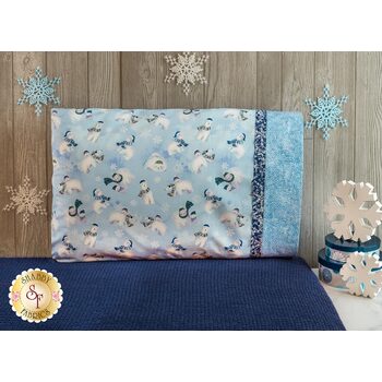 Magic Pillowcase - Snowville - Standard - Blue - SAMPLE