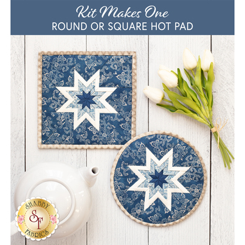  Folded Star Hot Pad Kit - Round OR Squared - Willow