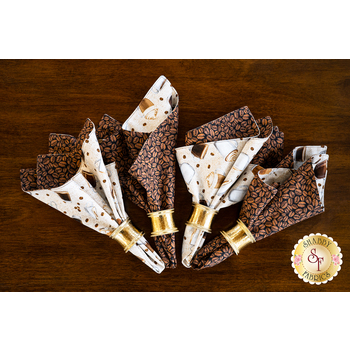  Cloth Napkins Kit - Cafe Culture - Makes 4